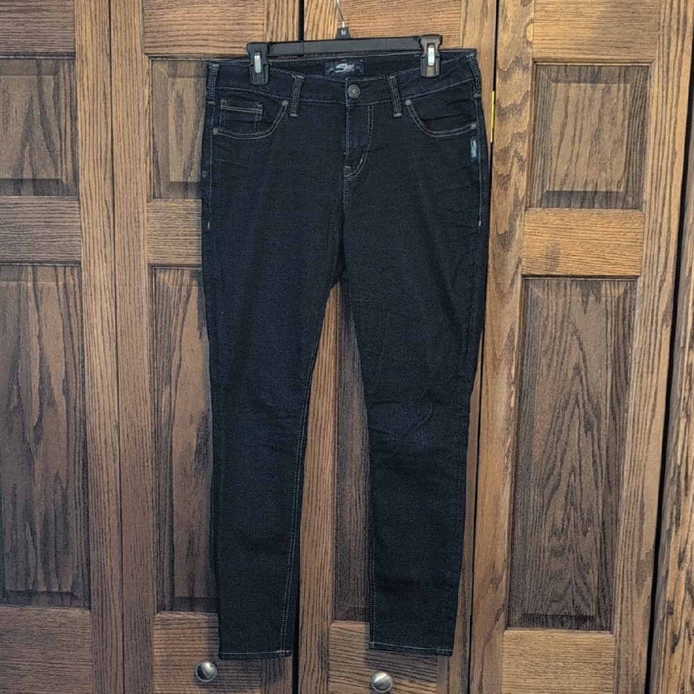 Silver Jeans Women's Skinny Jeans - Black